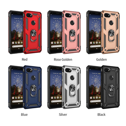 Shockproof TPU + PC protective phone cases shown in multiple colors with rotating ring.