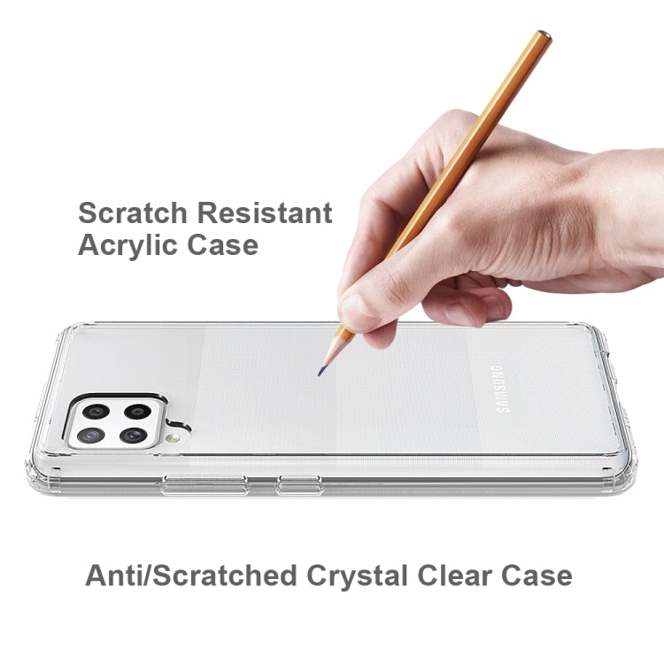 Clear anti-scratch phone case with acrylic finish and slim protective edges