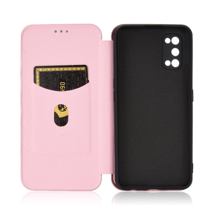 Pink flip phone case with built-in card slot and black inner cover