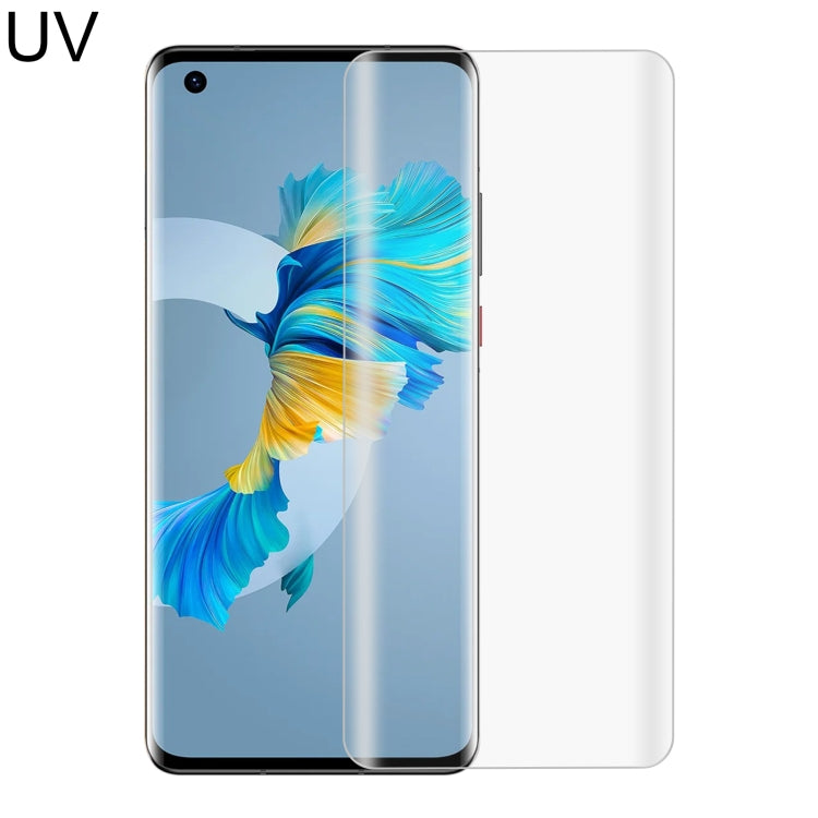 Curved UV screen protector film for Huawei Mate 40 Pro+ smartphone, 3D full screen