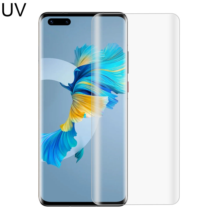 Curved UV screen protector film for Huawei Mate 40 Pro+ with full front coverage