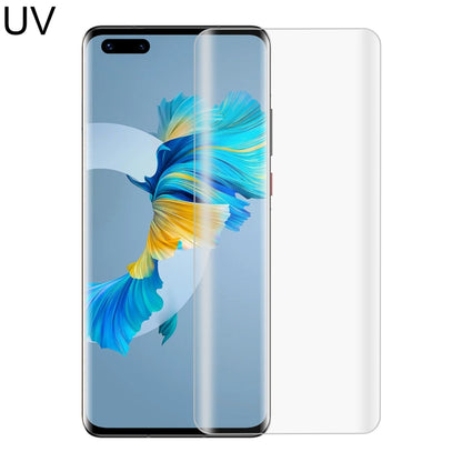 Curved UV screen protector film for Huawei Mate 40 Pro+ with full front coverage