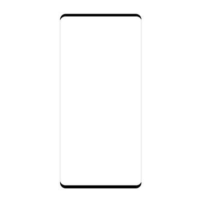 Tempered glass screen protector sheet with curved edges and a glossy, clear finish