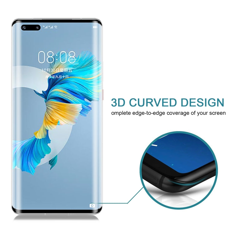 3D curved tempered glass screen protector covering the phone screen, edge-to-edge