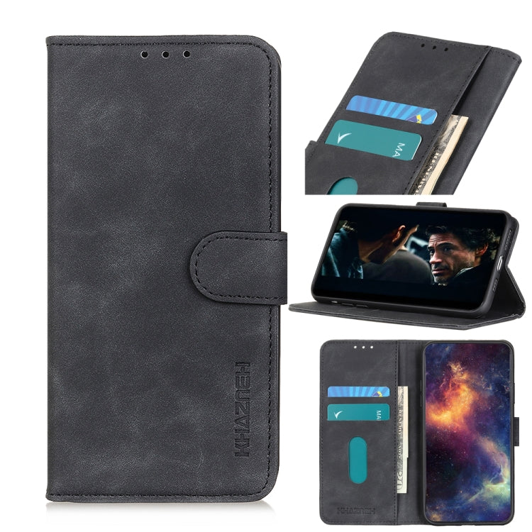 Black flip wallet phone case with card slots and stand holder