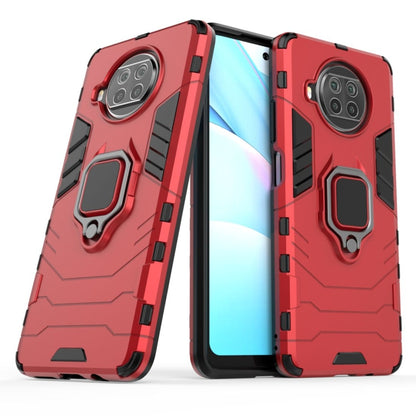 Red shockproof TPU case with magnetic ring holder and rugged corner protection