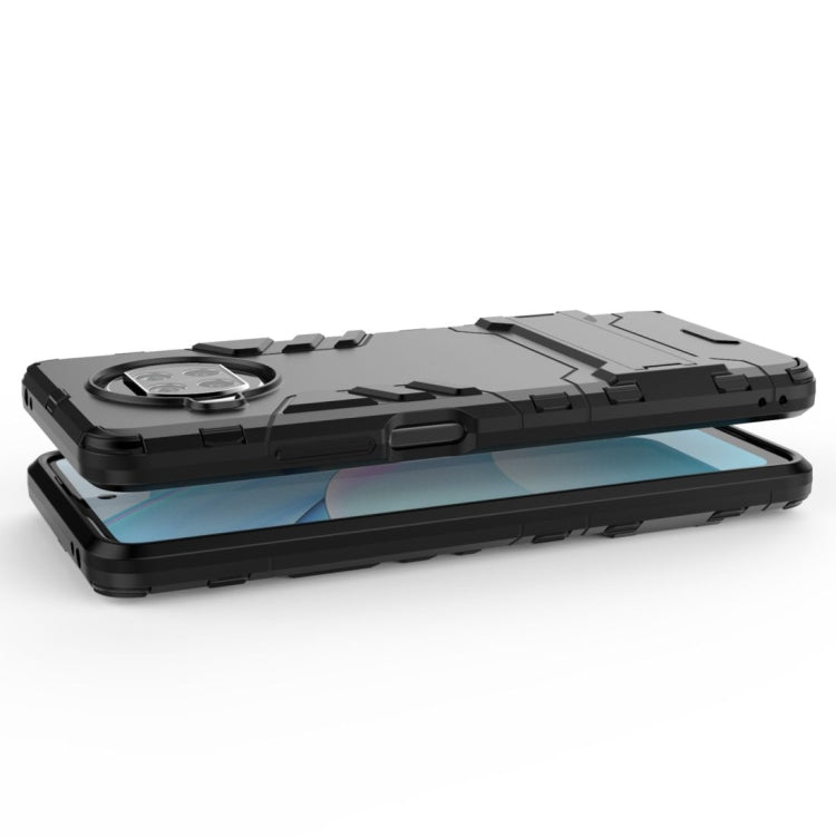 Black rugged shockproof phone case with side protection and camera opening