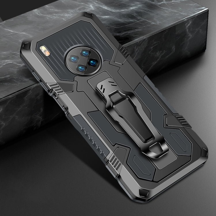 Rugged shockproof phone case with kickstand, dark gray and charcoal, armored corners and camera cutout