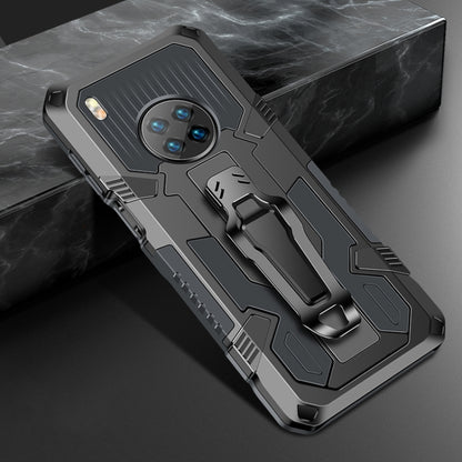 Rugged shockproof phone case with kickstand, dark gray and charcoal, armored corners and camera cutout