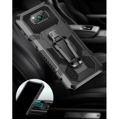 Rugged gray-and-black shockproof phone case with TPU frame and camera cutout