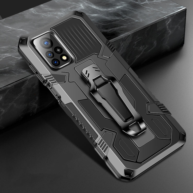 Shockproof rugged phone case in dark gray with camera cutout and textured grips