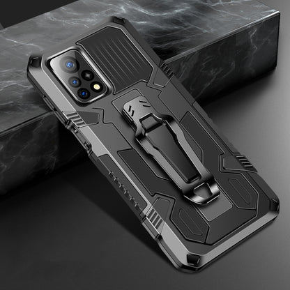 Shockproof rugged phone case in dark gray with camera cutout and textured grips