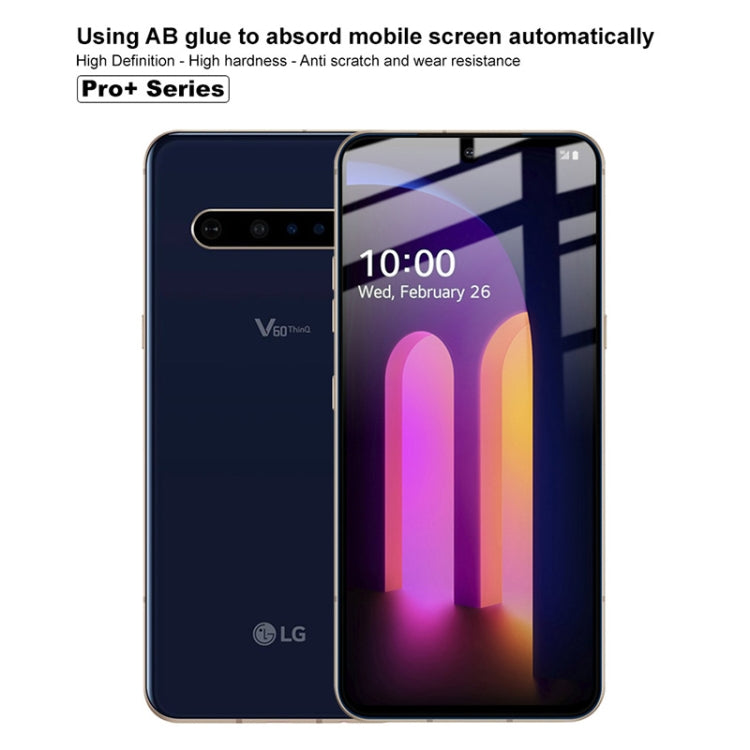 IMAK Pro+ tempered glass screen protector applied on smartphone display
