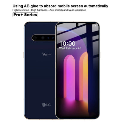 IMAK Pro+ tempered glass screen protector applied on smartphone display