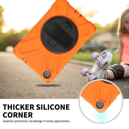 Orange shockproof tablet case with thick silicone corner protection for Lenovo Tab M8