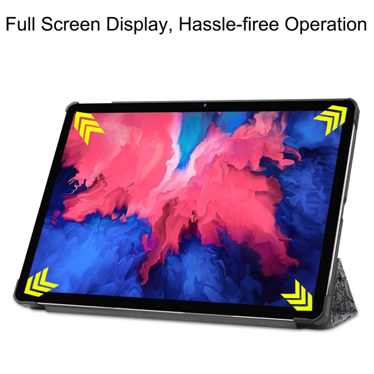 Smart tablet case with Paris landmark print, tablet in landscape view stand