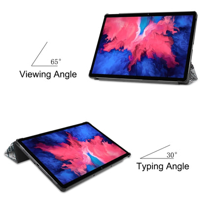 Smart tablet case with angled stand for viewing and typing, Paris landmark print