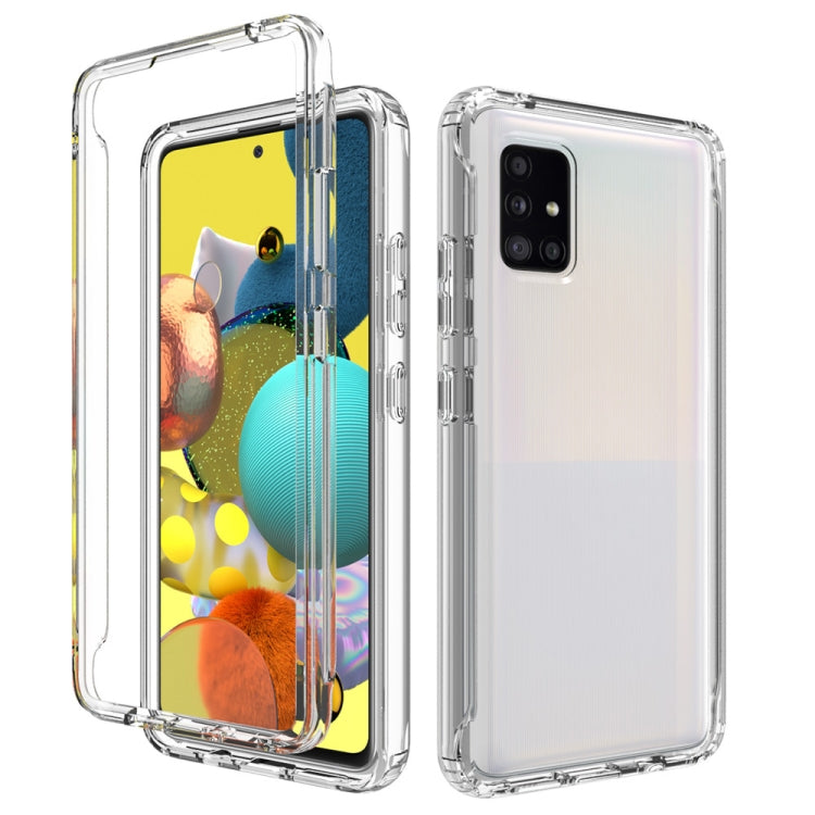 Clear shockproof phone case with transparent back and camera cutout