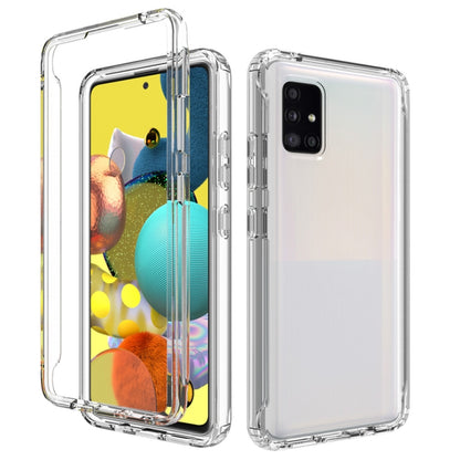 Clear shockproof phone case with transparent back and camera cutout