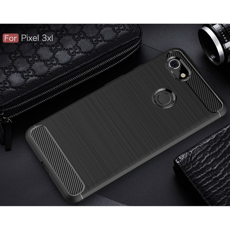 Black carbon-fiber textured TPU case with ring holder and camera opening