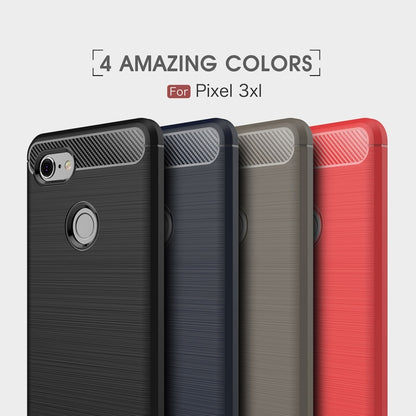 Set of four brushed texture TPU shockproof phone cases, circular grip rings and camera cutouts