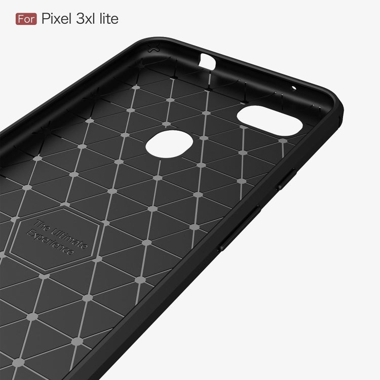 Shockproof TPU phone case interior with honeycomb grip pattern for Google Pixel 3XL Lite