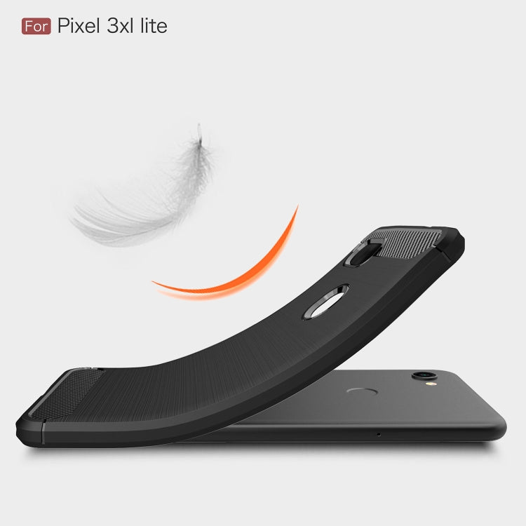 Slim TPU case with brushed grip edge and camera opening for Google Pixel 3XL Lite