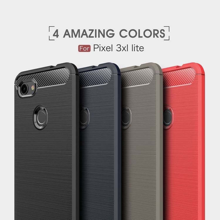 Four color brushed texture TPU cases with ring grip for Google Pixel 3XL Lite