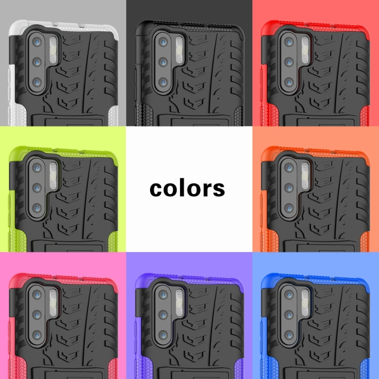 Shockproof tire-tread phone case in multiple color options with holder