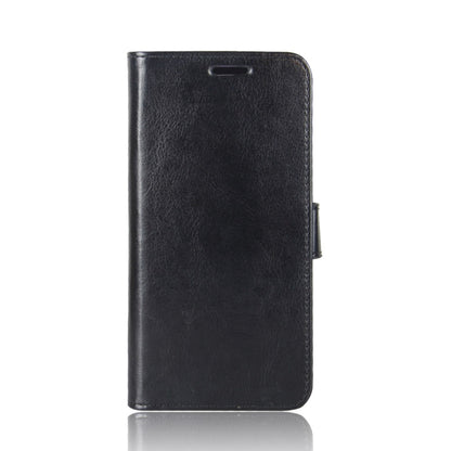 Black leather flip phone case with speaker cutout