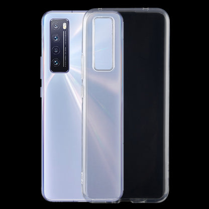 Transparent TPU phone case with raised camera cutouts for Huawei nova 7
