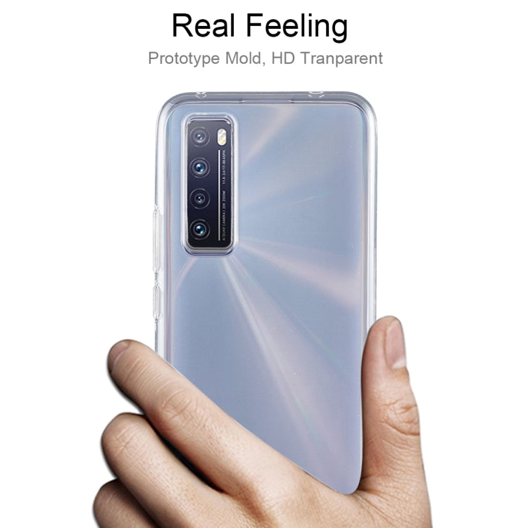 Transparent TPU phone case for Huawei nova 7, slim profile with camera module cutout