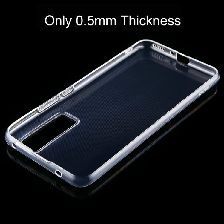 Transparent TPU phone case for Huawei nova 7, ultra-thin frame with port cutouts