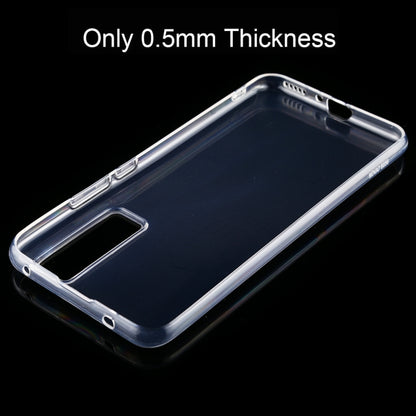 Transparent TPU phone case for Huawei nova 7, ultra-thin frame with port cutouts