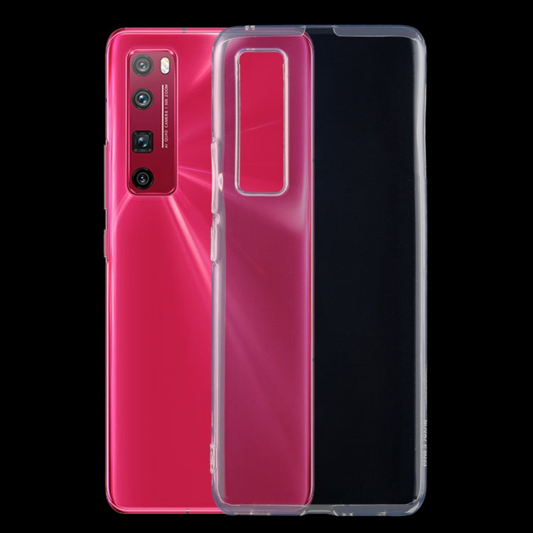 Ultra-thin transparent TPU phone case with cutouts for camera and ports