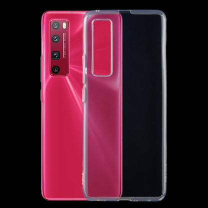 Ultra-thin transparent TPU phone case with cutouts for camera and ports