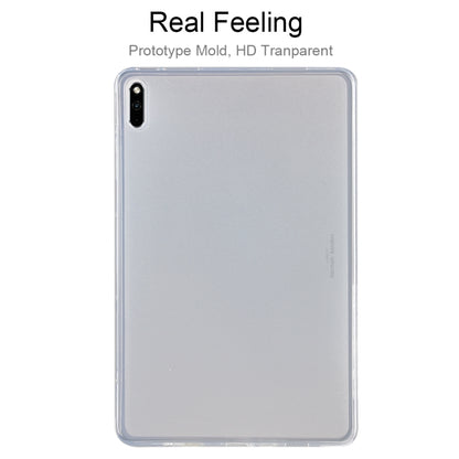 Transparent TPU protective case for Huawei MatePad 10.4 with cutouts and raised edges