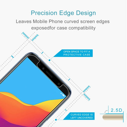 2.5D tempered glass screen protector with open-edge design for case compatibility