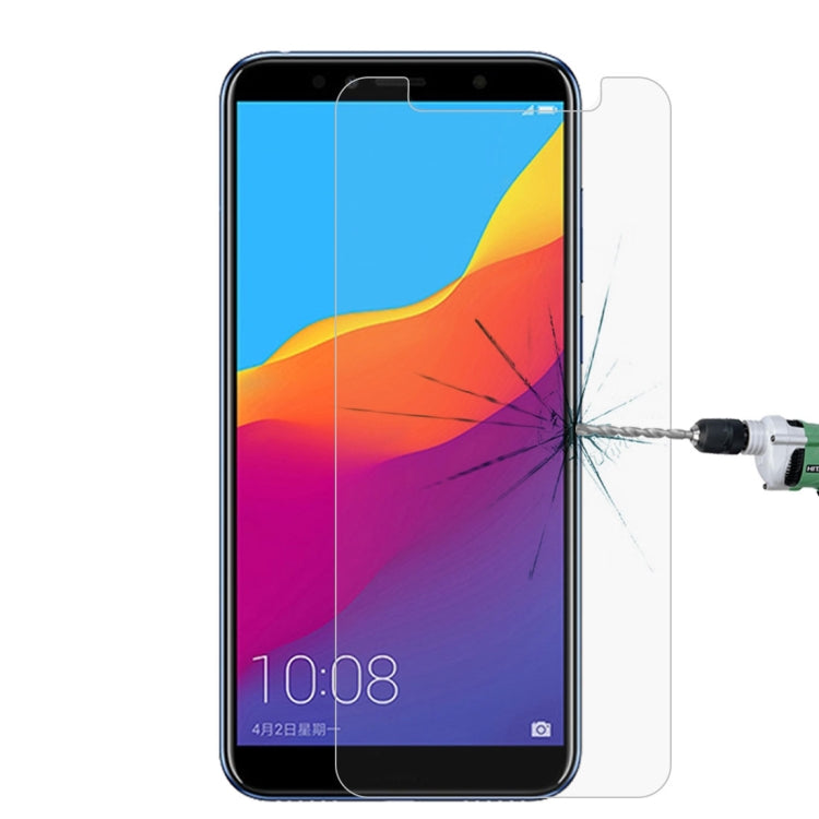 Tempered glass screen protector film applied to a smartphone display