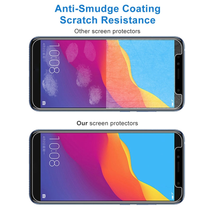 Tempered glass screen protector with anti-smudge and scratch resistance shown