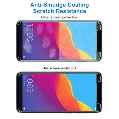 Tempered glass screen protector with anti-smudge and scratch resistance shown