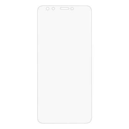 Clear tempered glass screen protector for smartphone, flat rectangular shape
