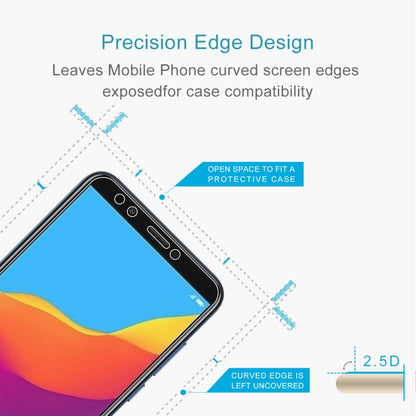 Smartphone screen protector with 2.5D curved tempered glass, open-edge design