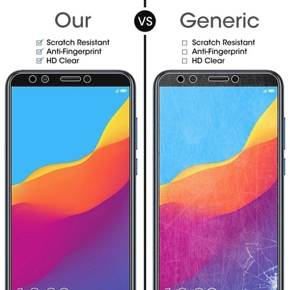 Tempered glass screen protector with anti-scratch and anti-fingerprint features
