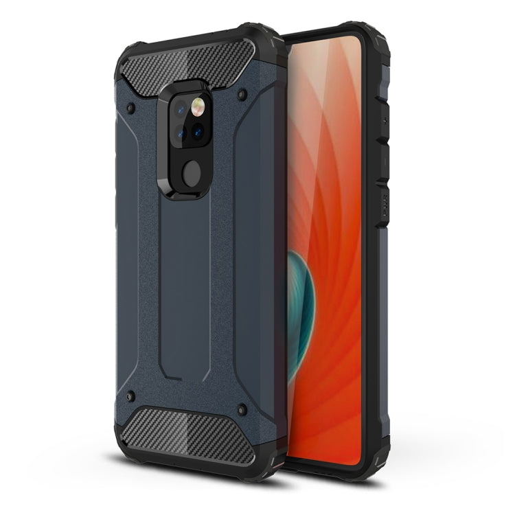 Navy blue TPU + PC phone case for Huawei Mate 20 with raised corner protection