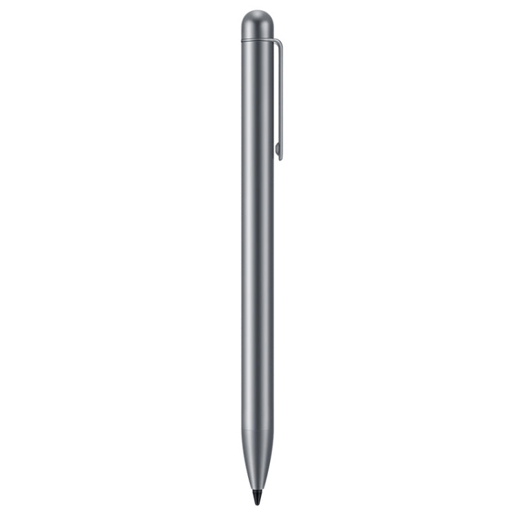 Huawei stylus pen, dark gray, side profile with protective cap closed