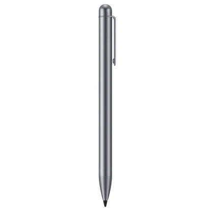 Huawei stylus pen, dark gray, side profile with protective cap closed