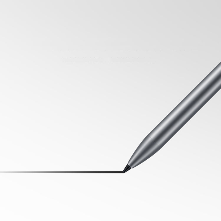 Huawei stylus pen tip, dark gray point touching a surface