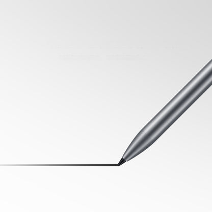 Huawei stylus pen tip, dark gray point touching a surface