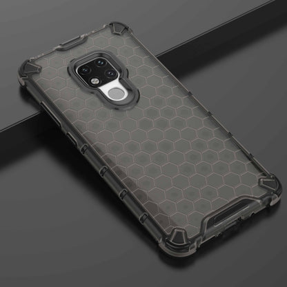 Shockproof honeycomb phone case, dark gray, with oval cutout and camera protection